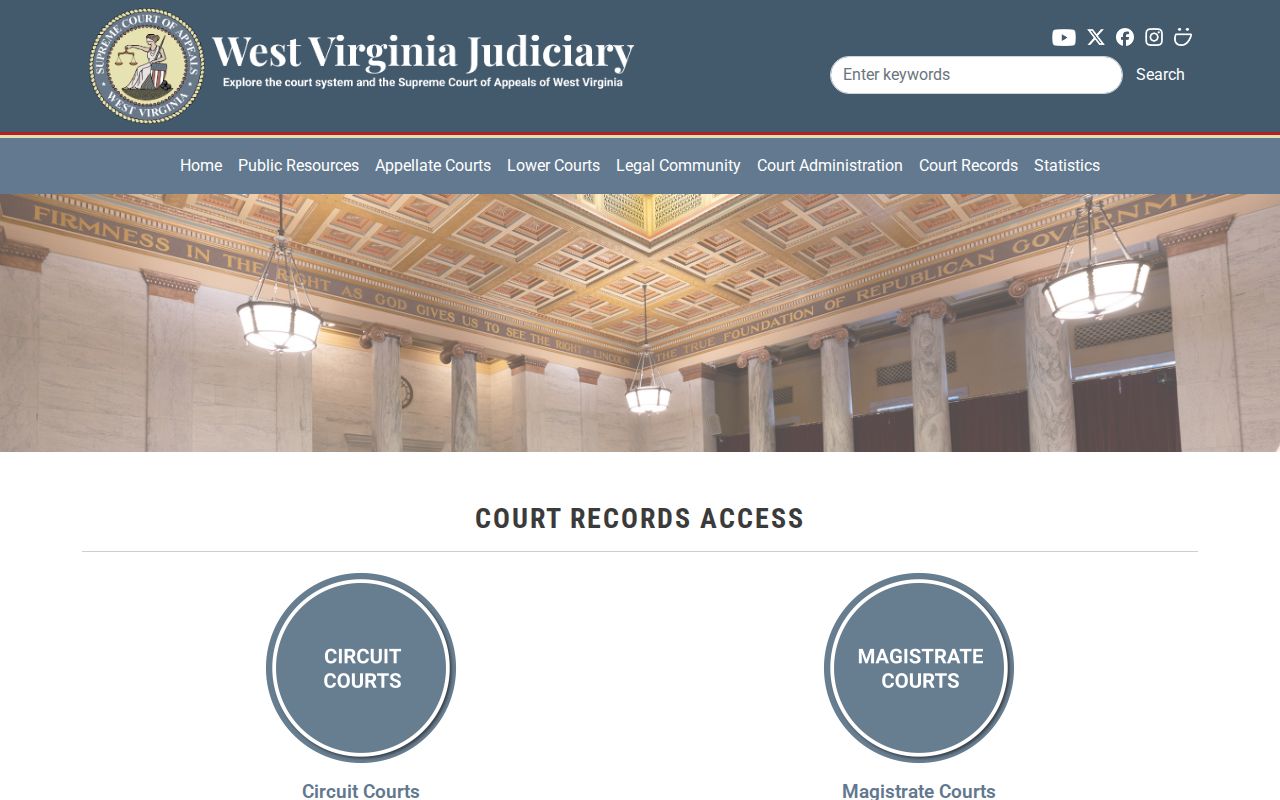 Hampshire County court docket access through WVPASS and MCR